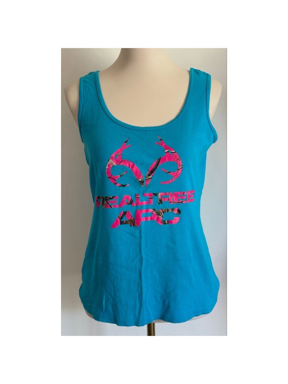 Women Realtree Tank Top Size L Blue